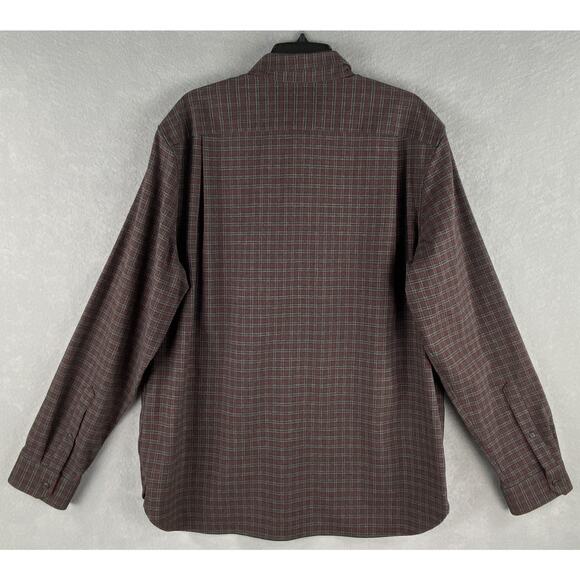 Vince Men's XL Classic Fit Flannel Button-Up Shirt Long Sleeve Check Print NEW - Picture 5 of 13